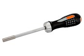 Håndværktøj - BAHCO Skraldeskruetrækker inkl bits ph1, ph2, pz1, pz2, sl4,5 og sl5,5 - 808050