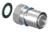 Alu-pex systemer - Uponor S-Press PLUS kobling med omløber og pakning 25 mm x ¾" - 1070606