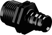 Pex-systemer - Uponor q&e overgangsnippel ppsu sort 16 mm x 12 - 1008661