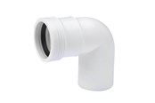 Afløb - Wavin Wafix pp bøjning 88,5° x 40 mm hvid - 1440308