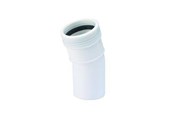 Afløb - Wavin Wafix pp bøjning 15° x 50 mm hvid - 1440310