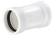 Afløb - Wavin Wafix pp dobbeltmuffe ø32 mm hvid - 1440200