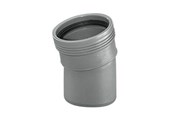 Afløb - Wavin Wafix pp bøjning 15° x 50 mm grå - 1450310
