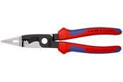 Håndværktøj - KNIPEX El-installationstang sort atramenteret med flerkomponent-håndtag 200 mm - 13 82 200