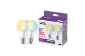 Smart Home - WiZ Tunable A60 E27 Smart LED-pære 2-pak - Dæmpbart varmt til koldt hvidt LED-lys - 929003781942