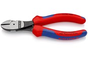 Håndværktøj - KNIPEX Kraft-skævbider sort atramenteret med flerkomponent-håndtag 160 mm, 74 02 160 - 74 02 160