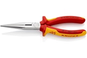 Håndværktøj - KNIPEX Fladrundtang med skær forkromet 200 mm - 26 16 200