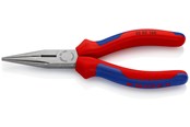 Håndværktøj - KNIPEX Fladrundtang med skær sort atramenteret 160 mm - 25 02 160