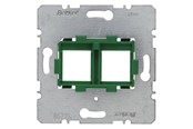 Afbrydermateriel - Berker Dataudtag indsats euro for 2x systimax modular jack (grøn) - 454104