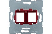 Afbrydermateriel - Berker Dataudtag euro indsats 2x keystone modular jack (rød) - 454101