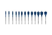 Bor & bits - Bosch Flat Milling Drill Bit Set Self-Cut 10-32 mm 13 Bits - 2608900336