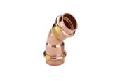 Pressrør og fittings - Viega Profipress G bøjning 45° 22 Kobber/blank, 345624 - 345624