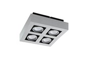 Lamper - EGLO LOKE 1 loftsspot LED 4x20W GU10, sort/krom - 91355