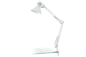 Lamper - EGLO FIRMO skrivebordslampe med klemme, hvid - 90872