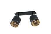 Lamper - EGLO ESTEPERRA væglampe, sort/guld - 99277