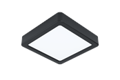 Lamper - EGLO FUEVA 5 plafond 160x160 mm, 4000K, sort - 99255