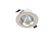 Lamper - EGLO SALABATE indbygningsspot Ø88 mm, 2700K, børstet stål - 98244