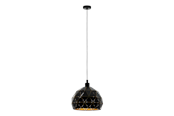 Lamper - EGLO ROCCAFORTE pendel Ø400 mm, sort/guld *DEMO* - 97841