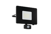 Lamper - EGLO FAEDO 3 udendørs projektør med sensor, LED 53W, 5000K, sort - 97463