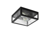 Lamper - EGLO ALAMONTE 1 udendørs loftlampe, sort - 94832