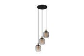 Lamper - EGLO CHISLE klyngependel, sort/amber - 43499