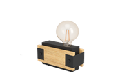 Lamper - EGLO LAYHAM bordlampe, sort/brun - 43469