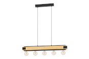 Lamper - EGLO LAYHAM langbordspendel, brun/ort - 43468