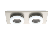 Lamper - EGLO PALENA væg/loftlampe 2L, 3000K, satineret nikkel - 32567