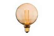Lyskilder - EGLO LED pære Ø125 mm 4,3W 1800K 3-trins dæmp, ravfarvet E27 - 11983