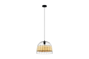 Lamper - EGLO ANWICK pendel Ø370 mm, sort/natur - 43311