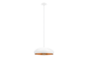 Lamper - EGLO MOGANO 1 pendel, hvid/kobber - 94606