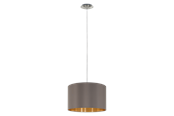 Lamper - EGLO MASERLO pendel Ø380 mm, cappuccino, guld - 31603