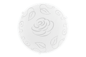 Lamper - EGLO MARS 1 væg/loftlampe, hvid "rose" - 89238