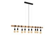 Lamper - EGLO TOWNSHEND langbordspendel, sort/brun - 49744