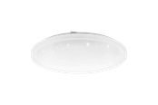 Lamper - EGLO FRANIA-S plafond Ø430 mm, 3000K, hvid med krystaleffekt - 97879