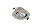 Lamper - EGLO SALICETO indbygningsspot, LED 6W 2700K, børstet stål *DEMO* - 98303