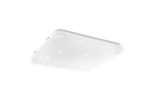 Lamper - EGLO FRANIA-S plafond Ø280x280 mm, 3000K, hvid med krystaleffekt - 97881