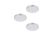 Lamper - EGLO TAROUT underskabsspots LED 3x1,5W, børstet stål, 3-pak - 33623