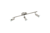 Lamper - EGLO BUZZ LED spotskinne 3L, børstet stål - 92597