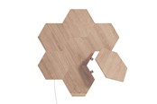 Smart Home - Nanoleaf Elements - Wood Look Hexagons Starter Kit (7 Panels) - NL52-K-7002HB-7PK
