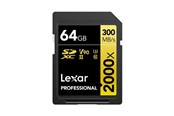 Hukommelseskort - Lexar Professional Gold 2000x SD - 300MB/s - 64GB - LSD2000064G-BNNNG