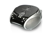 CD Player - Lenco SCD-24 portable FM radio/CD player - Black/Silver - SCD-24 Black/Silver