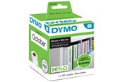 Papir, Fotopapir og Etiketter - DYMO LabelWriter store brevordner etiketter | 59mm x 190mm | 1 rulle x 110 stk - S0722480