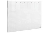 Konference & Præsentation - Nobo transparent akryl mini whiteboard ugentlig planner til skrivebordet eller vægmonteret, A4 - 1915614