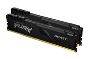 RAM - Kingston FURY Beast DDR4-3600 - 64GB - CL18 - Dual Channel (2 pcs) - Intel XMP - Sort - KF436C18BBK2/64