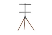 Vægbeslag, AV-Beslag & AV-Møbler - Alterzone Trio gulvstativ til 45"-65" TV, sort & valnød - Max 32 kg - recommended for - ALZTV45-65-3LB