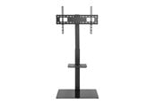 Vægbeslag, AV-Beslag & AV-Møbler - Alterzone Slim 7g, stativ med glasfod til 37"-70" TV, sort - Max 40 kg - recommended for - ALZTVSLIMGL37-70-T