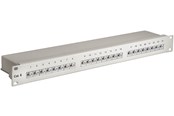 Parallel / Seriel kabel - Pro CAT 6 19 inch (48.3 cm) Patch Panel 24 Port grey - 4040849940361