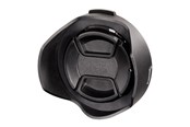 Kamera & objektivtilbehør - Hama Lens Hood with Lens Cap universal 52 mm - 93652