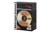 Lagringstilbehør - Hama DVD-ROM Slim Double Box - storage DVD slim jewel case - 51184